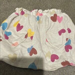 Colorful Heart Patterned Skirt